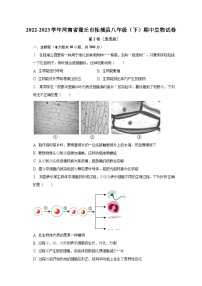 2022-2023学年河南省商丘市柘城县八年级（下）期中生物试卷（含解析）