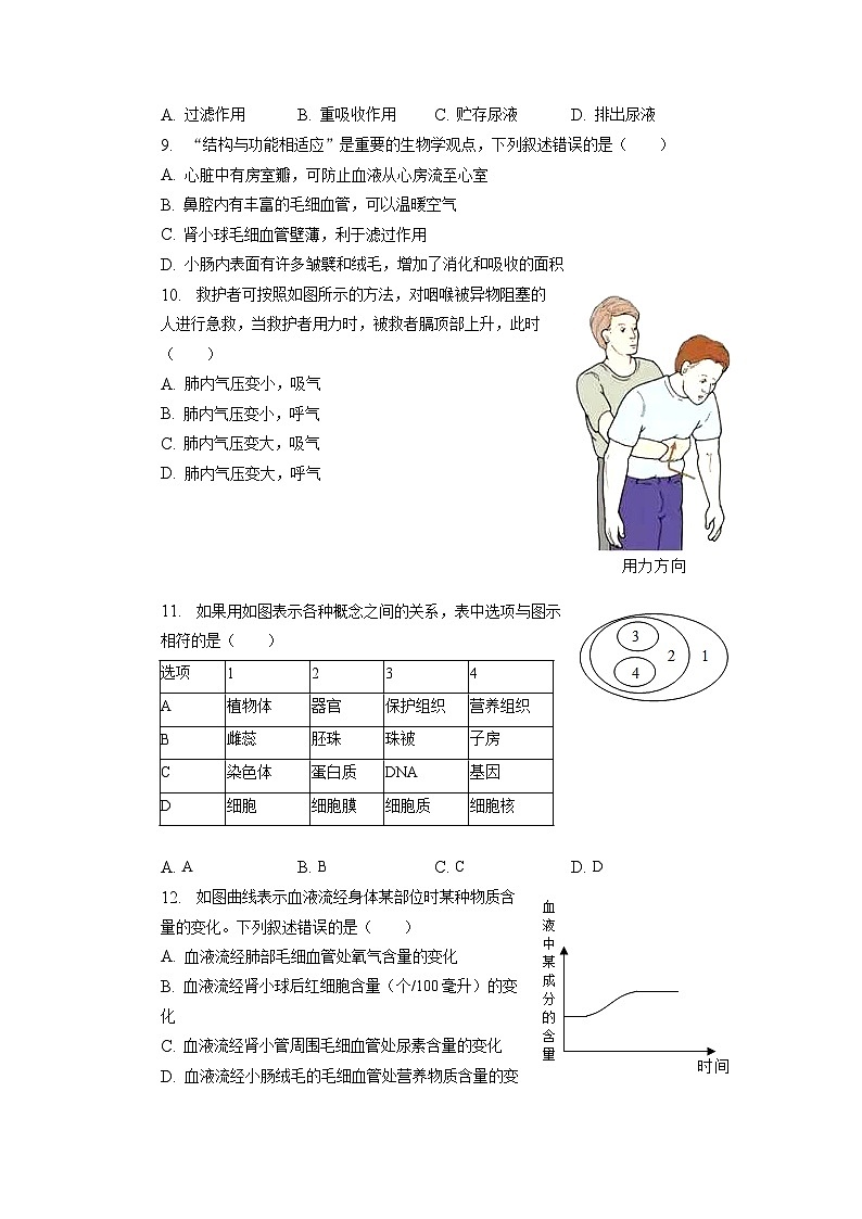 山东省临沂市郯城县2022-2023学年八年级下学期期中生物试卷+第3页