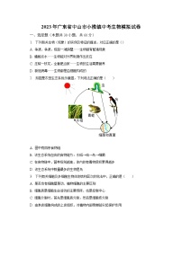 2023年广东省中山市小榄镇中考生物模拟试卷（含解析）