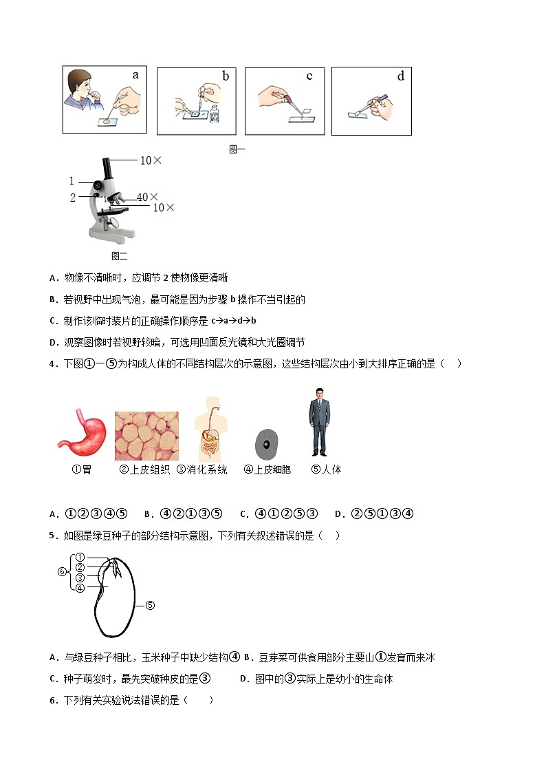 2023年会考初中生物考前押题卷（江苏南通卷）（考试版+答题卡+全解全析+参考答案）02
