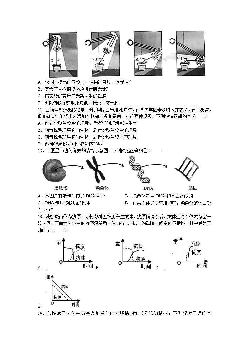 2023年山东省菏泽市曹县中考一模生物试题03