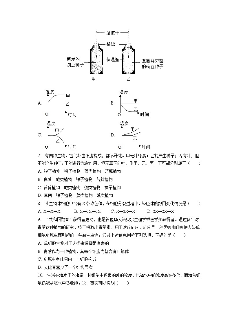 2022-2023学年河南省南阳市南召县七年级（上）期末生物试卷（含解析）02