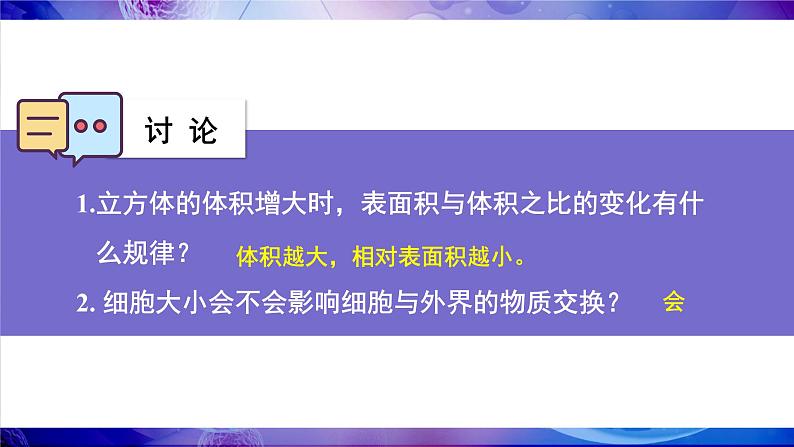 北师大版七年级生物上册课件 3.3 细胞通过分裂而增殖05