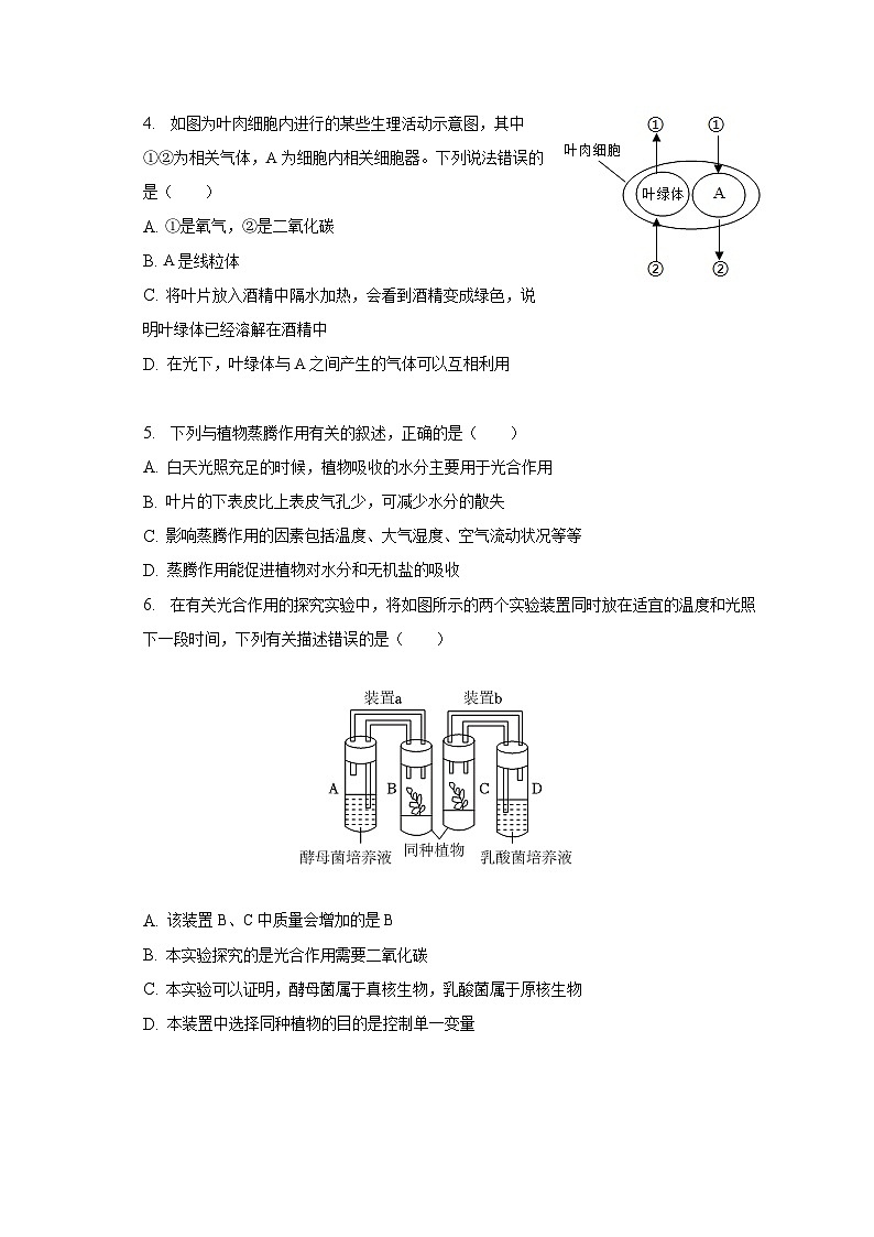 2023年山东省滨州市阳信县中考生物二模试卷（含解析）02