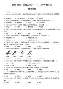 2017-2021北京重点校初一（上）期中生物汇编：植物细胞