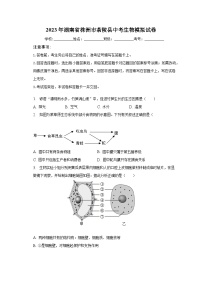 2023年湖南省株洲市茶陵县中考生物模拟试卷（含解析）