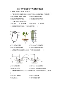 2023年广西桂林市中考生物二模试卷（含解析）