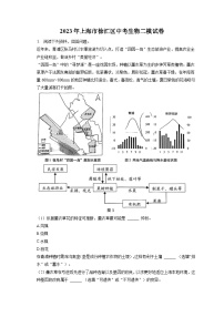 2023年上海市徐汇区中考生物二模试卷（含答案解析）