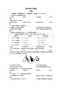 2023年吉林省四平市第十四中学、四平市第十七中学、四平市第二十中学中考三模生物试题