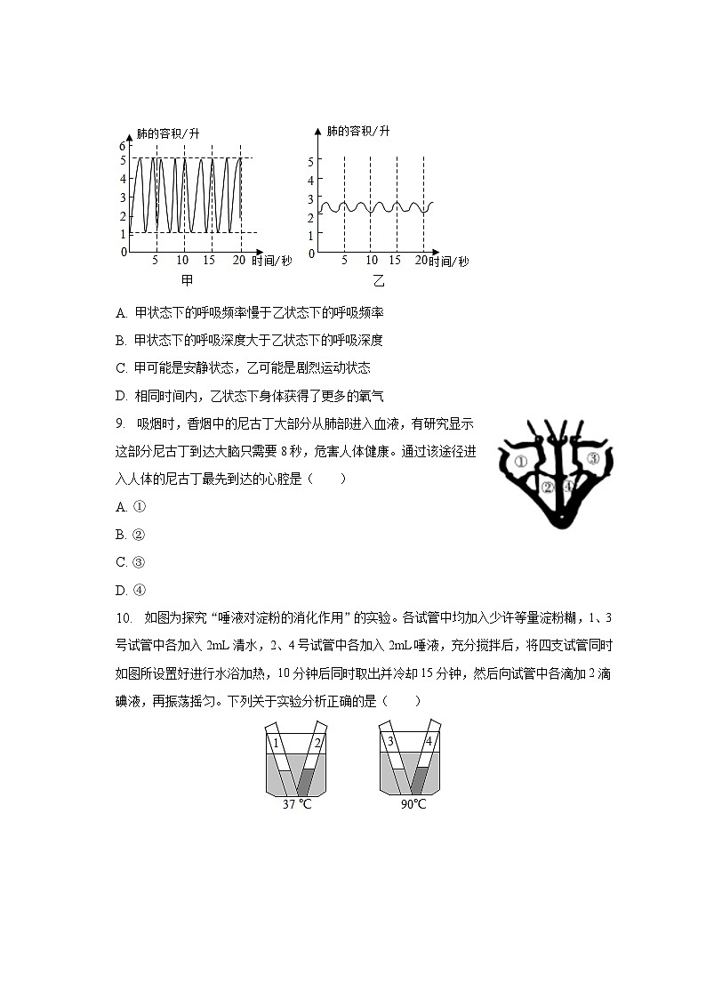 2023年山东省临沂市费县中考生物二模试卷（含解析）03