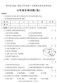 陕西省商洛市镇安县2020-2021学年七年级上学期期末考试生物试卷