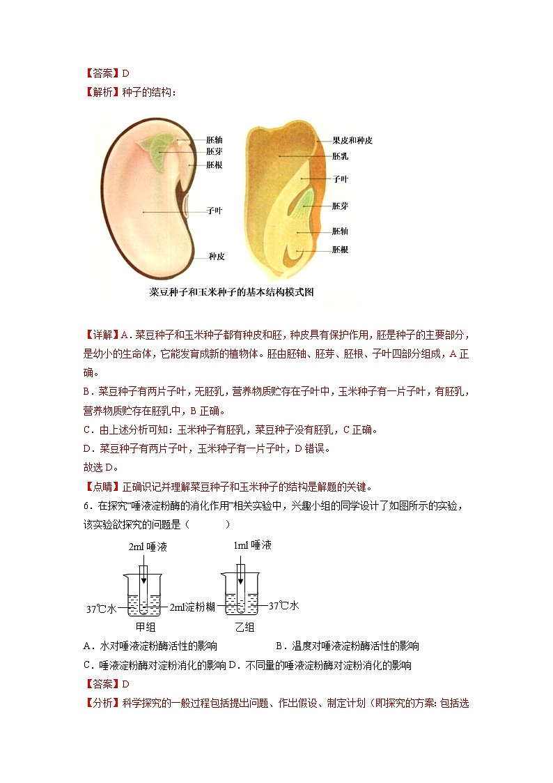 卷02-【冲刺抢分】2023年中考生物临考压轴卷（北京卷）  （解析版）第3页