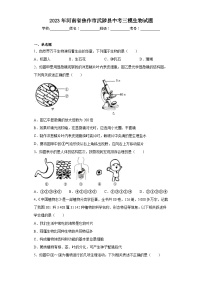 2023年河南省焦作市武陟县中考三模生物试题（含答案）