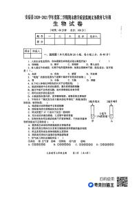 四川省资阳市安岳县2020-2021学年七年级下学期期末教学质量监测生物试卷