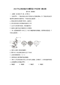 2023年山东省临沂市蒙阴县中考生物二模试卷（含解析）