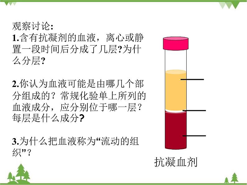 人教版生物七年级下册 第4章 第1节 流动的组织——血液2课件06