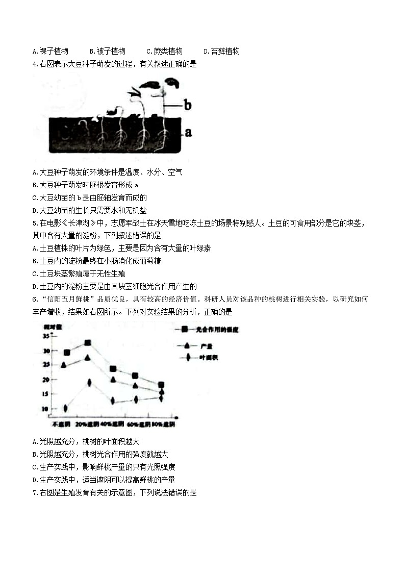 2023年贵州省遵义名校联考中考一模生物试题（含答案）02