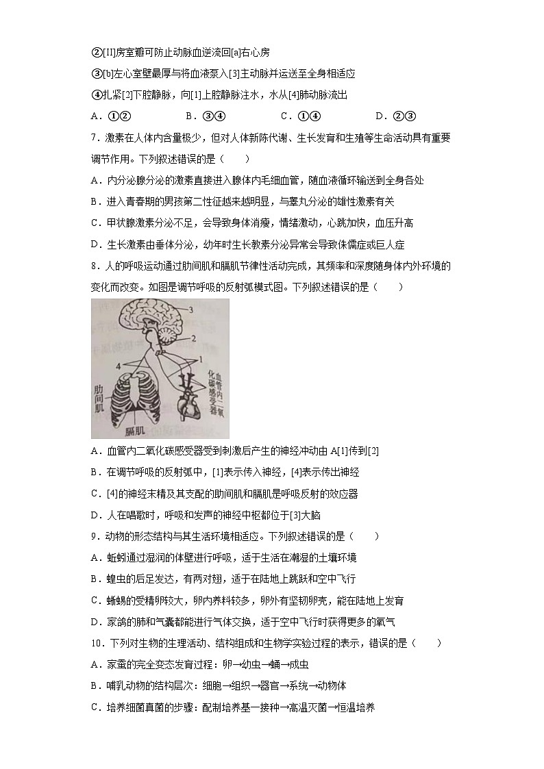 2023年山东省泰安市中考生物真题（含答案）第3页