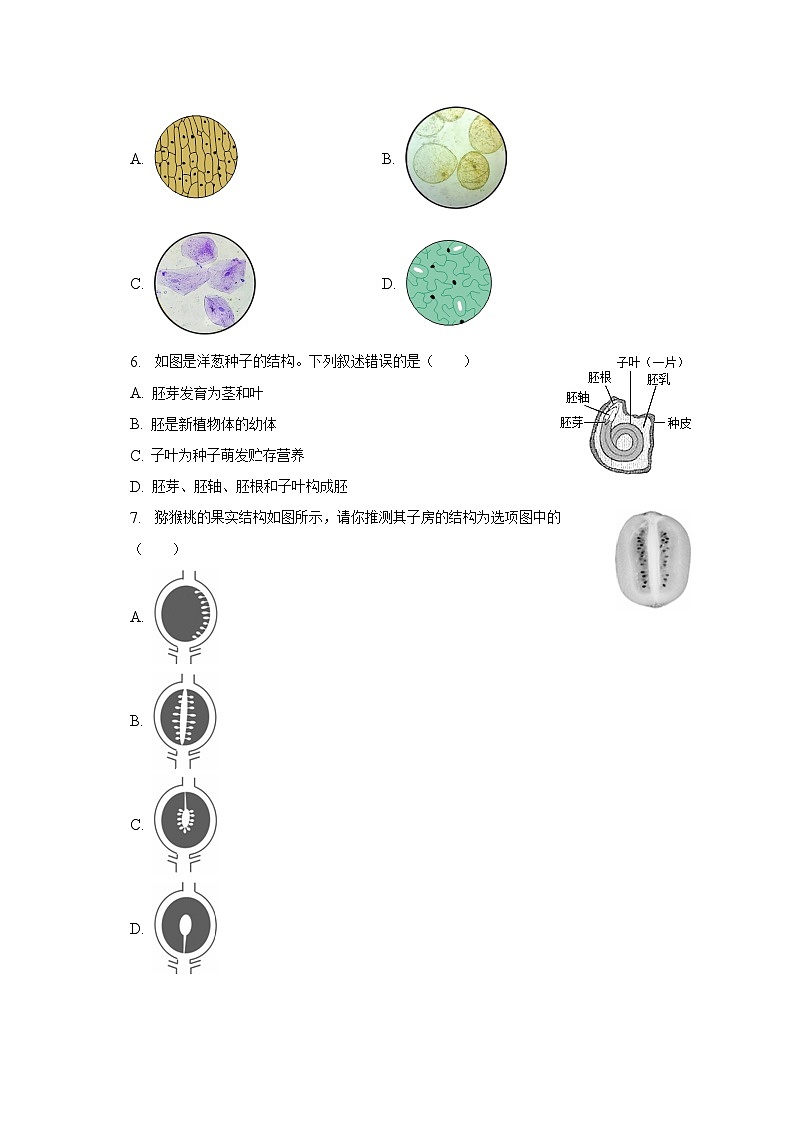 2023年湖南省长沙市长郡教育集团中考生物二模试卷（含解析）02
