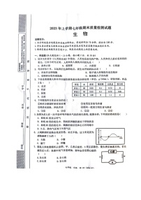 湖南省邵阳县2022--2023学年七年级下学期生物质量检测期末试卷