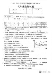 湖北省襄阳市枣阳市2022-2023学年七年级下学期期末考试生物试题