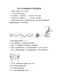 2023年山东省临沂市中考生物试卷（含解析）