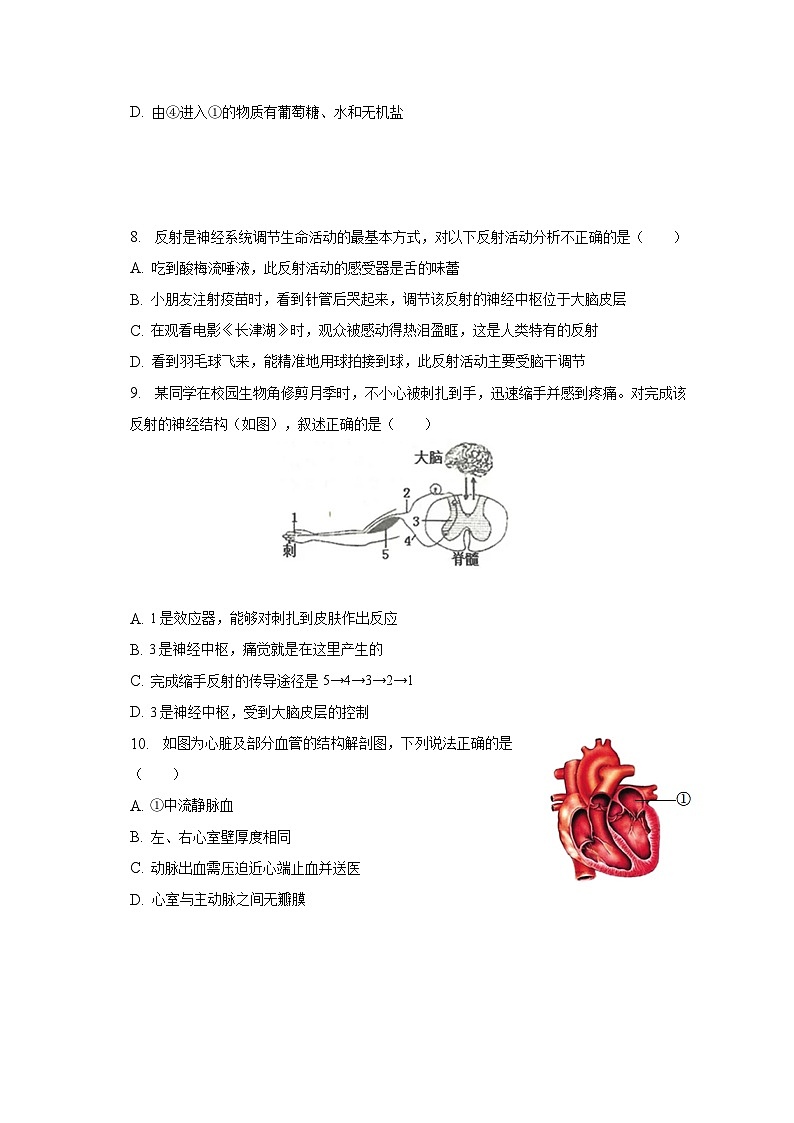 2023年山东省菏泽市郓城县中考生物二模试卷（含解析）03