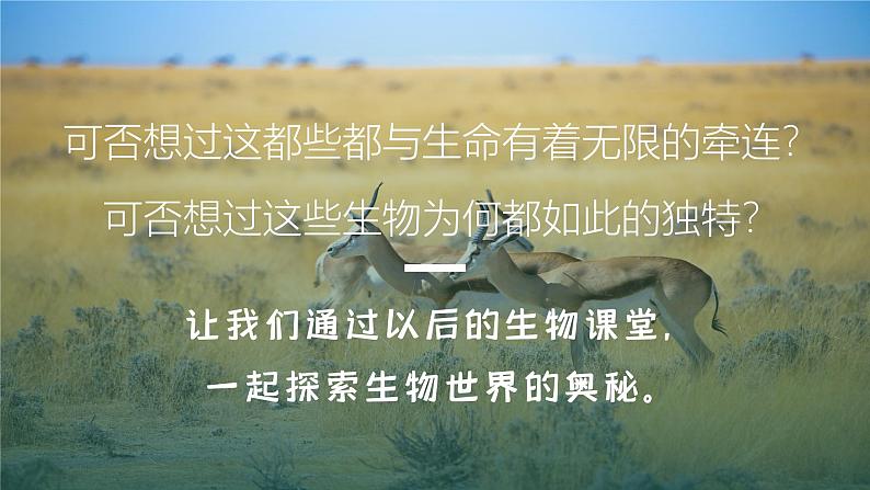 初中生物开学第一课课件PPT07