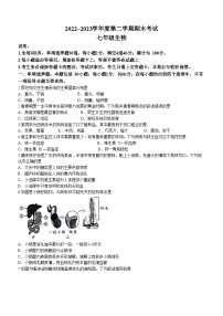 广东省茂名市电白区2022-2023学年七年级下学期期末生物试题（含答案）