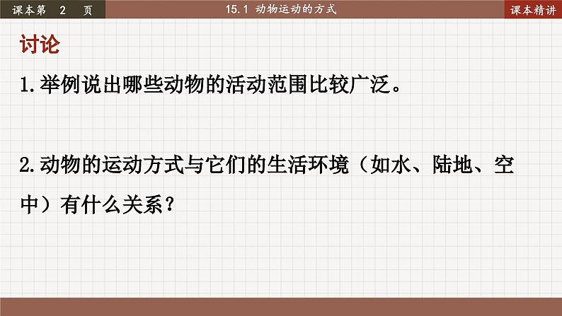 北师大版生物八上 15.1 动物运动的方式（课件PPT)04
