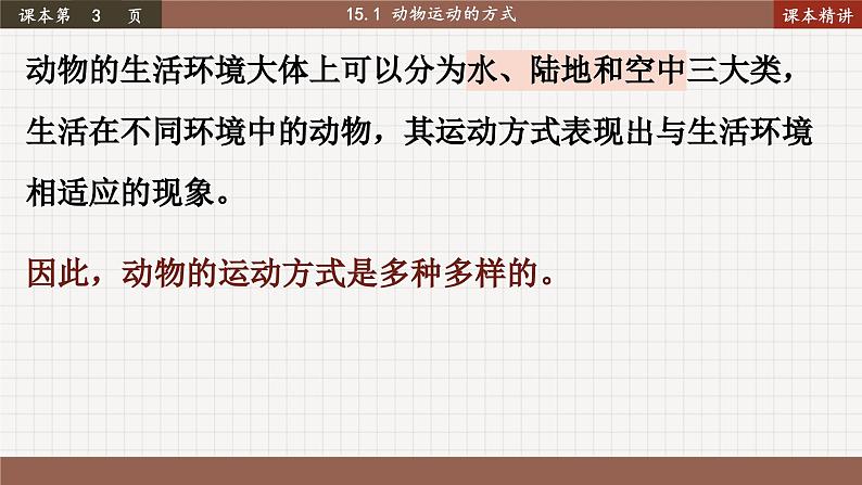 北师大版生物八上 15.1 动物运动的方式（课件PPT)06