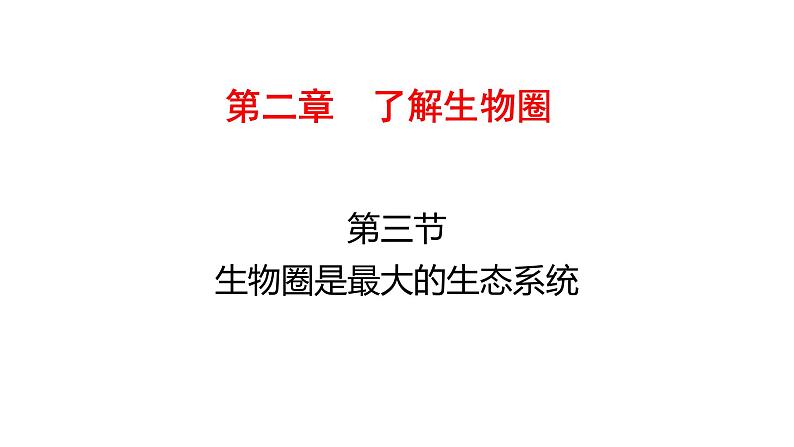 1.2.3生物圈是最大的生态系统优化 课件-2023-2024学年人教版生物七年级上册01