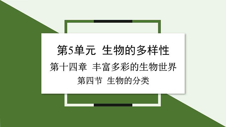 苏教版生物八上5.14.4 生物的分类（课件PPT)第1页