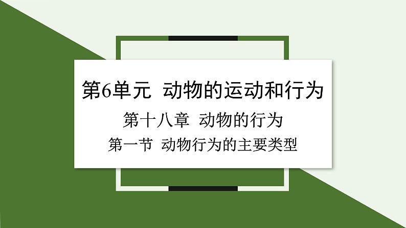 苏教版生物八上6.18.1 动物行为的主要类型（课件PPT)第1页