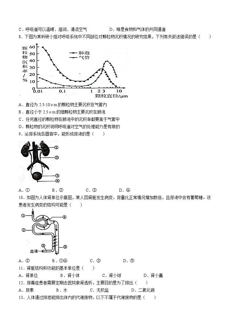 河北省承德市兴隆县2022-2023学年七年级下学期期末生物试题（含答案）02