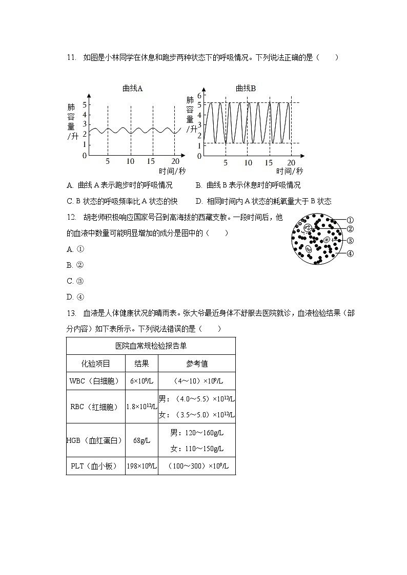 2022-2023学年广东省深圳市龙岗区七年级（下）期末生物试卷（含解析）03