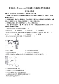 广东省肇庆市封开县2022-2023学年七年级下学期期末生物试题（含答案）