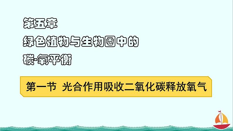 3.5.1光合作用吸收二氧化碳释放氧气课件PPT01