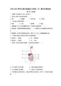 2022-2023学年天津市东丽区七年级（下）期末生物试卷（含解析）