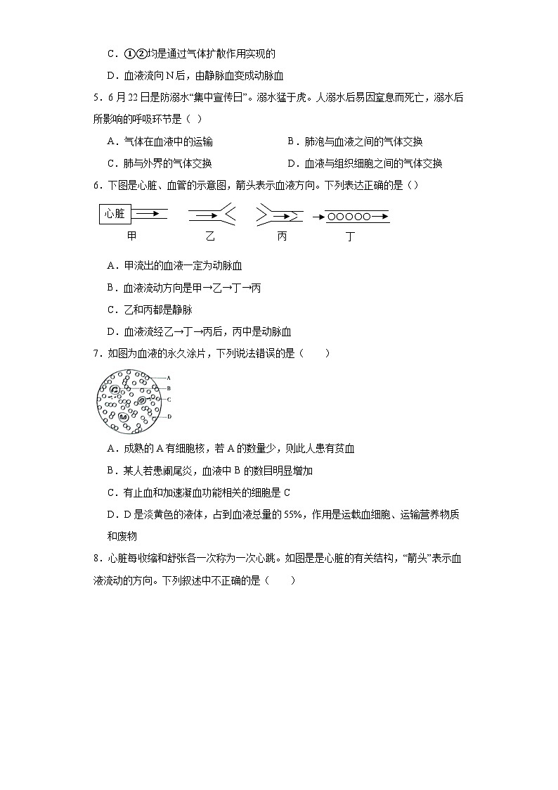 山东省菏泽市单县2022-2023学年七年级下学期期末生物试题（含答案）02