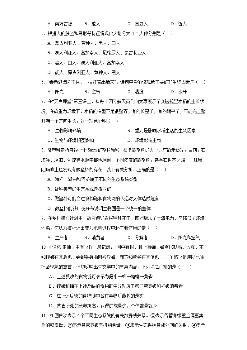 山东省菏泽市定陶区2022-2023学年八年级下学期期末生物试题（含答案）02
