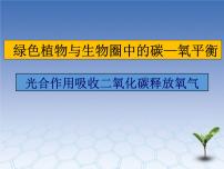 人教版 (新课标)七年级上册第三单元 生物圈中的绿色植物第五章 绿色植物与生物圈中的碳—氧平衡第一节 光合作用吸收二氧化碳释放氧气教学ppt课件