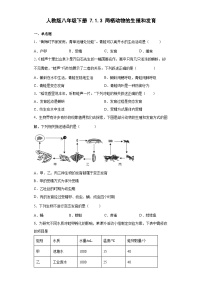 人教版 (新课标)八年级下册第三节 两栖动物的生殖和发育精品综合训练题