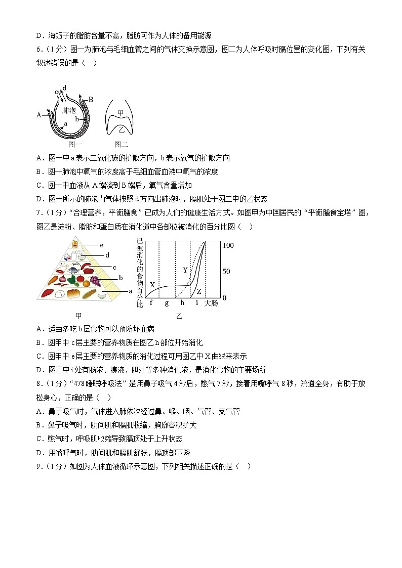山东省青岛市李沧区2022-2023学年七年级下学期期末生物试卷（含答案）02