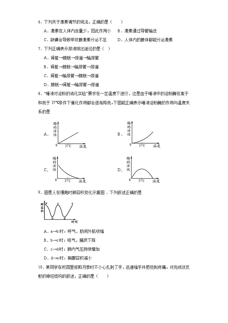 广西崇左市宁明县2022-2023学年七年级下学期期末生物试题（含答案）第2页
