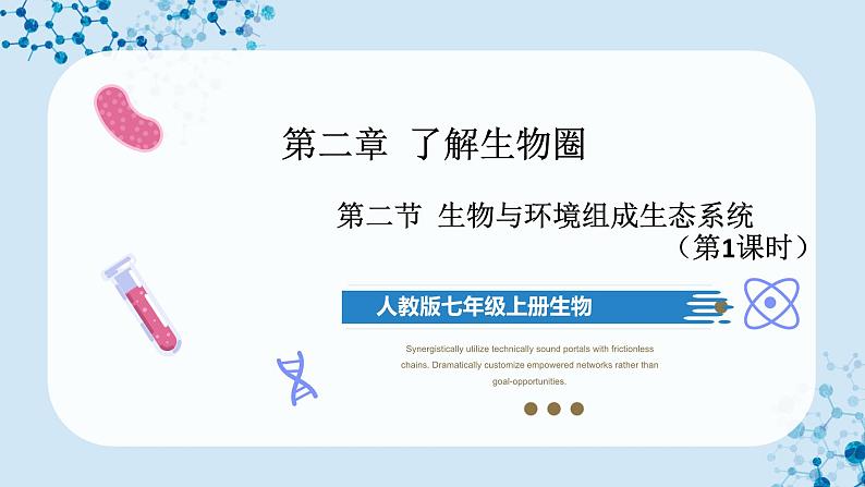 人教版七上生物   1.2.2 生物与环境组成生态系统（第1课时） 课件+教案+练习+导学案01