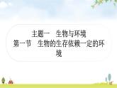 人教版中考生物复习主题一生物与环境第一节生物的生存依赖一定的环境教学课件