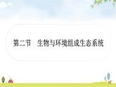 人教版中考生物复习主题一生物与环境第二节生物与环境组成生态系统教学课件