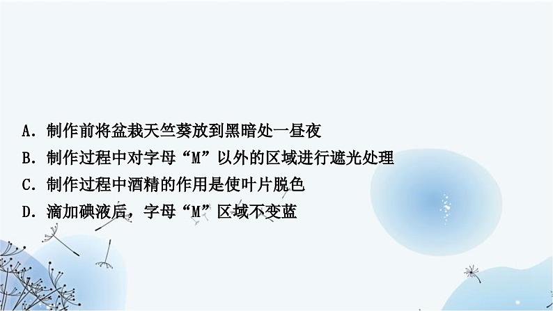 人教版中考生物复习主题三生物圈中的绿色植物第三节绿色植物的光合作用和呼吸作用练习课件08