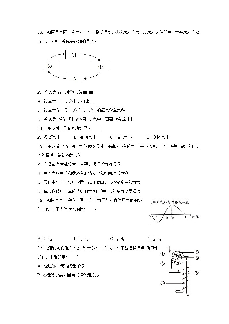 2022-2023学年广东省揭阳市普宁市七年级（下）期末生物试卷（含解析）03